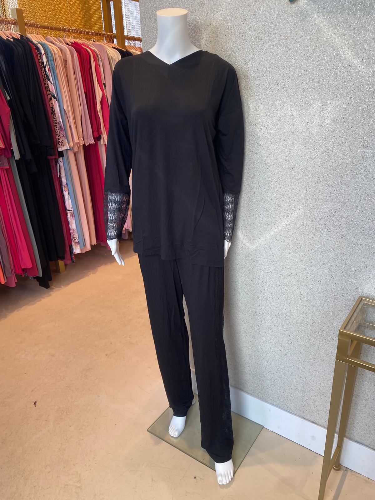 Poem Long PJS, Black