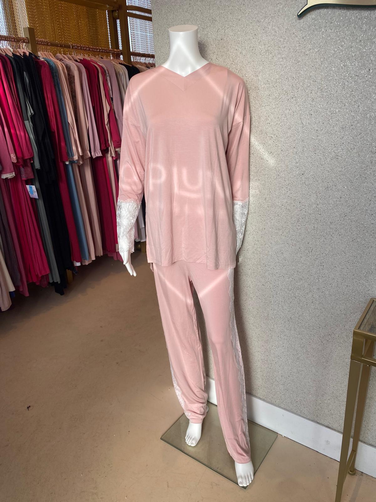 Poem Long PJS, Dusty Pink