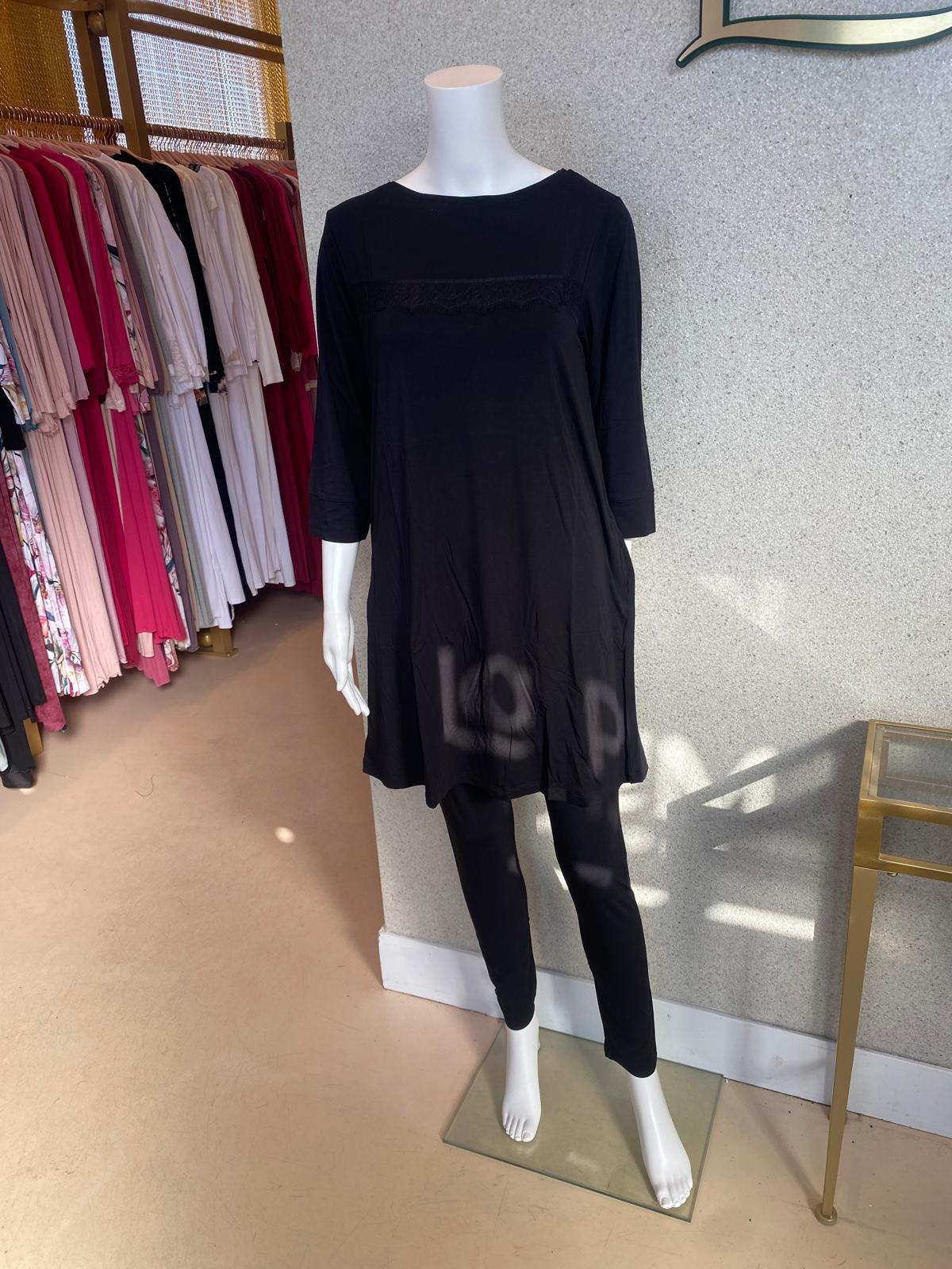 Oh Zuza! Tunic Set, Black