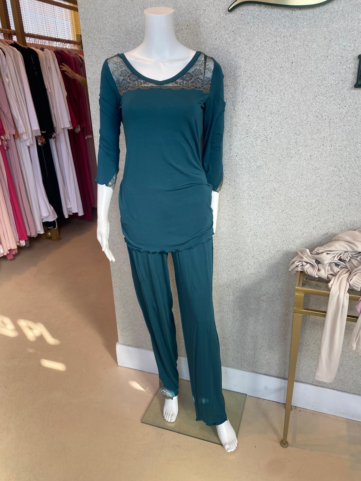 FINAL SALE Price reduction! Vanilla 3014 Pyjamas, Bottle Green