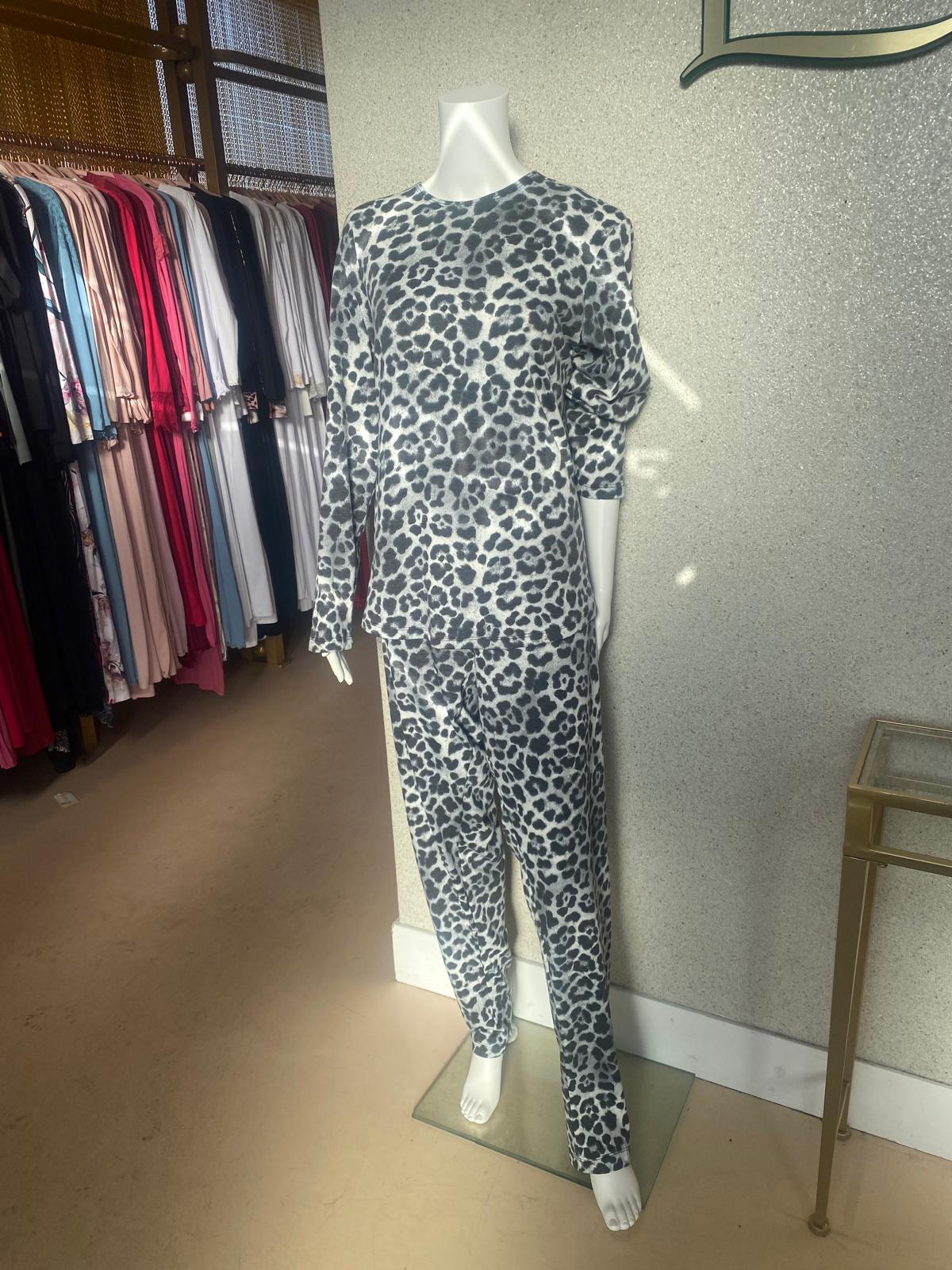 Jackie O PJ'S Leopard, Grey