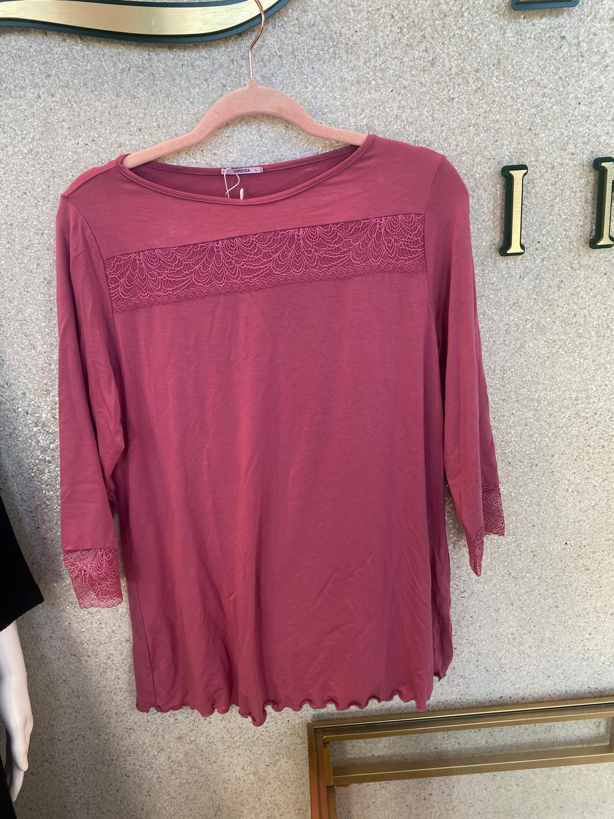 M4037 Pyjamas Sleeve 3/4, Strawberry