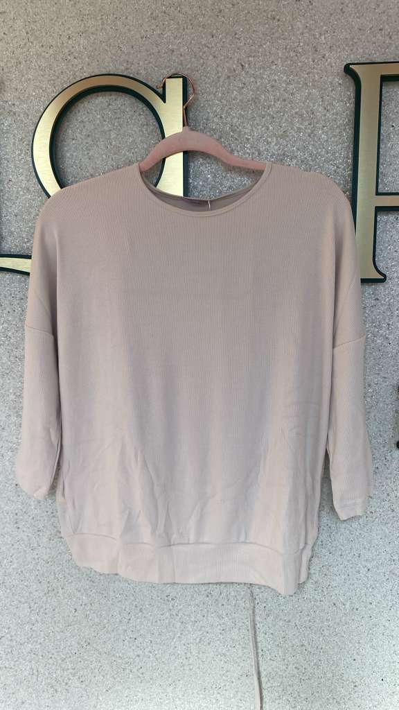 Oh Zuza Pajama Lounge Set OZ-214, Cappuccino Ribbed