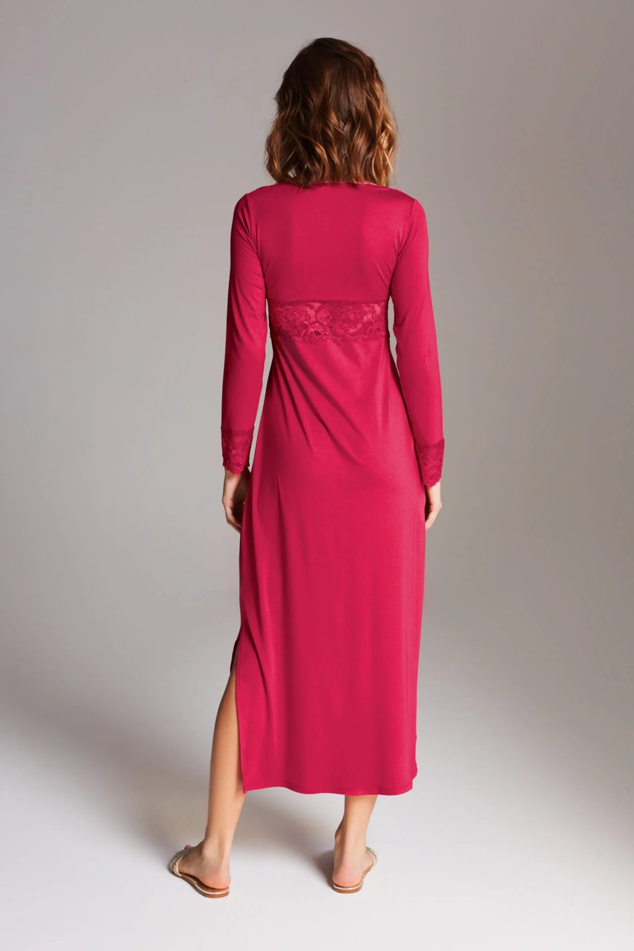Vanilla Dusty Pink Nightdress Maxi S002, Ruby