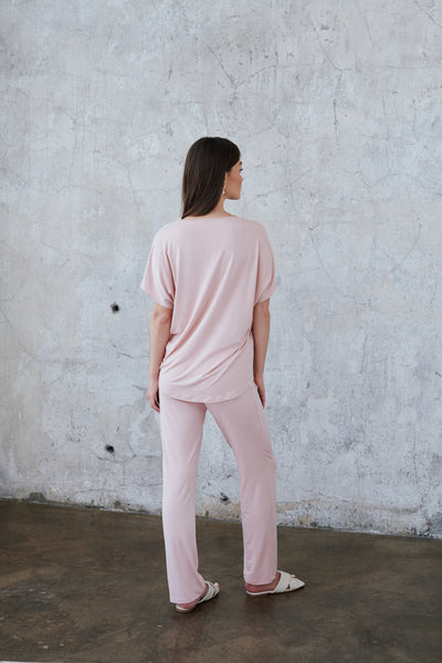 Long Pajamas 3825, Dusty pink