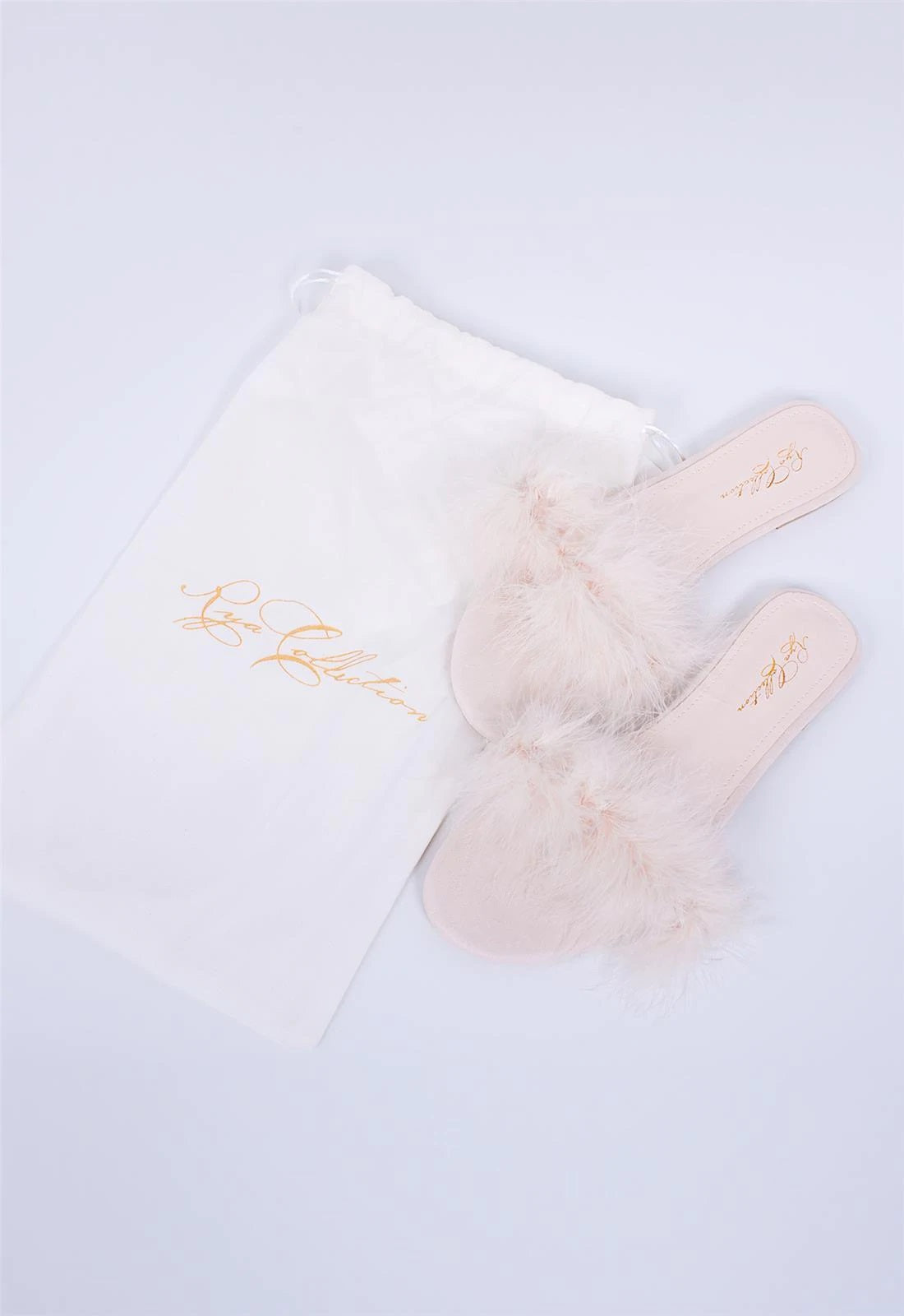 Feather Slipper, Champagne