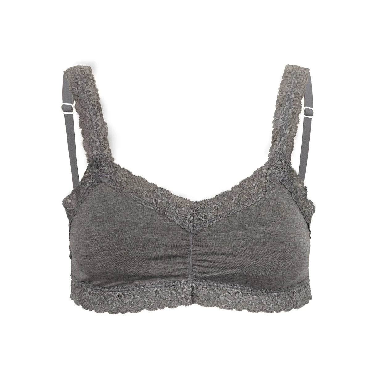 She Intimates Iconic Lace Bralette, Charcoal