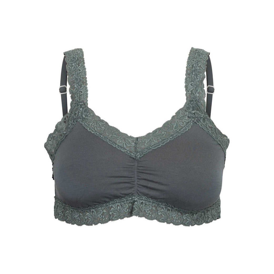 She Intimates Iconic Lace Bralette, Lichen