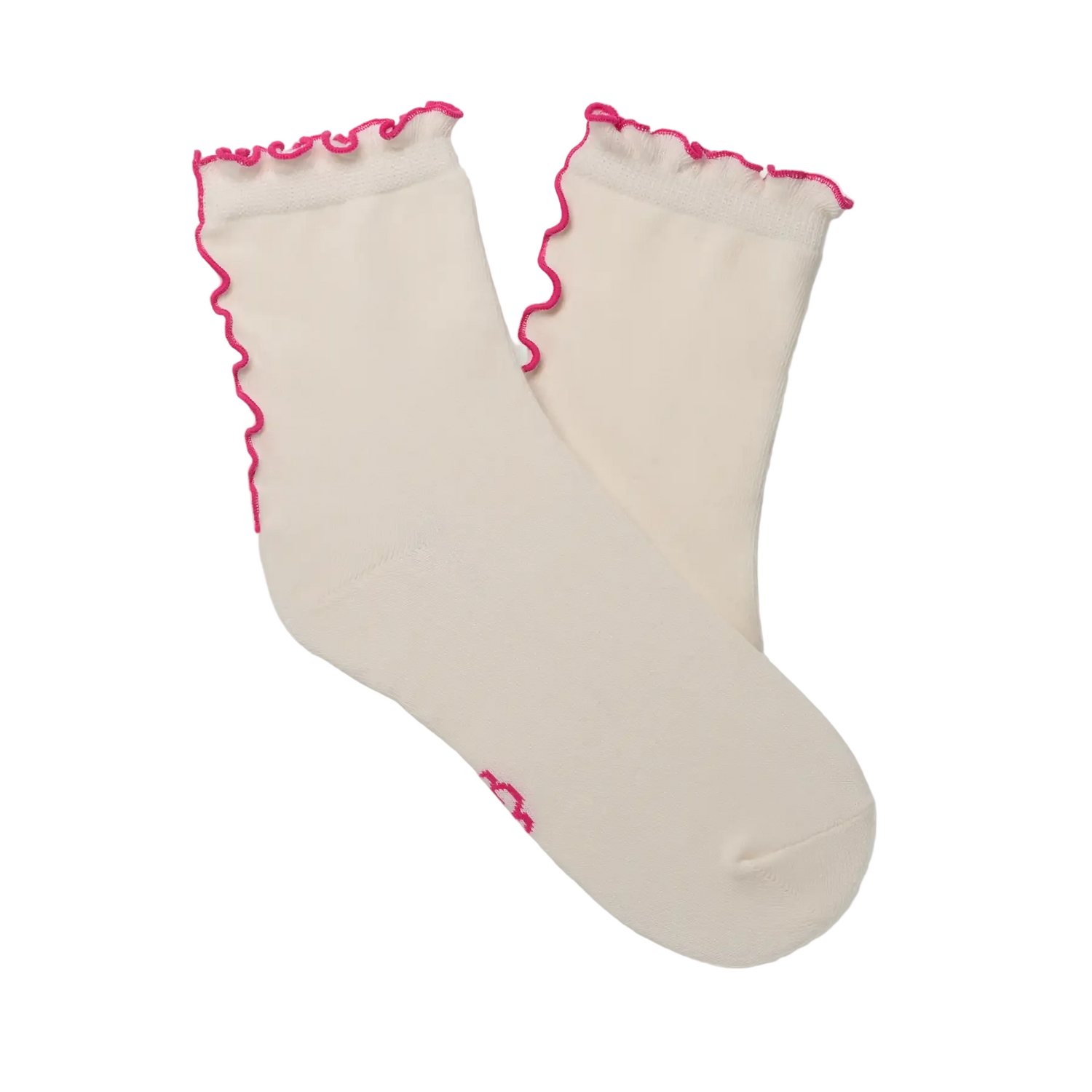 UGG Karsyn Lettuce Edge Quarter Socks, Nimbus/Woodviolet