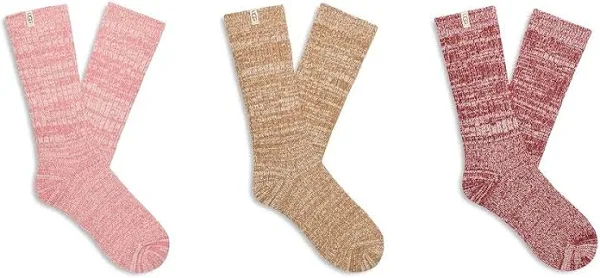 Rib Knit Slouchy Crew 3 Pack