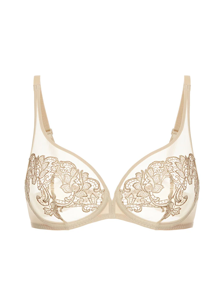 Simone Perele Saga Full Coverage Plunge 15C319, Topaz Beige 054