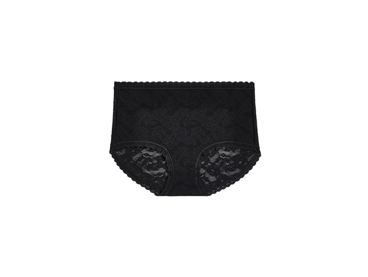 Wacoal Women's High Profile High-Cut Lace Underwear Panty, Black