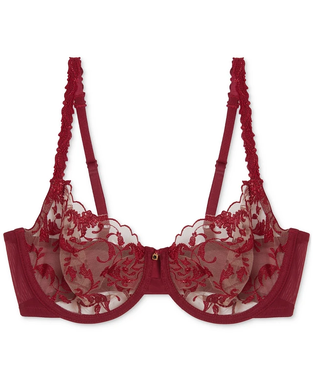Wacoal Dramatic Interlude Underwire Bra, Deep Reed 608
