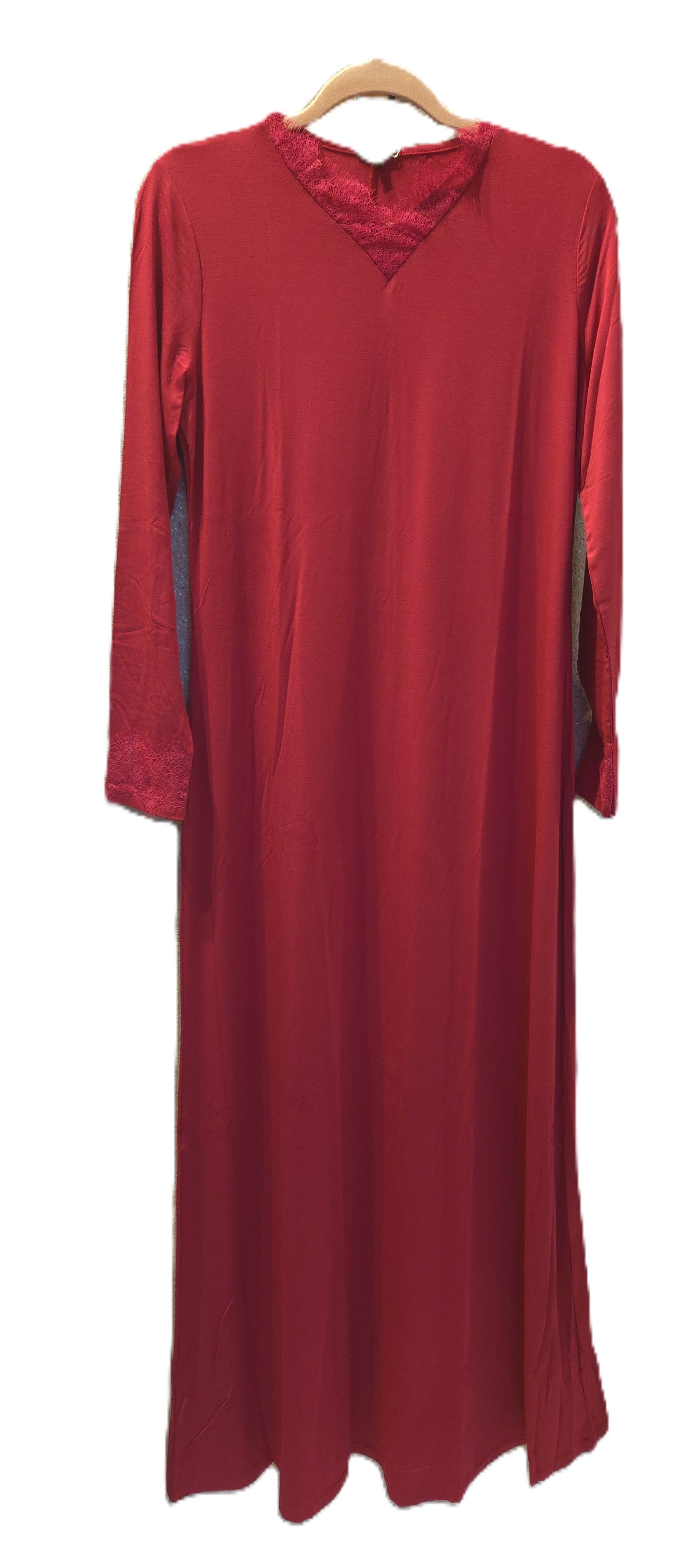 Rosella Nightgown with lace, Ruby 07