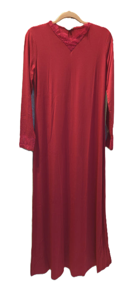 Rosella Nightgown with lace, Ruby 07