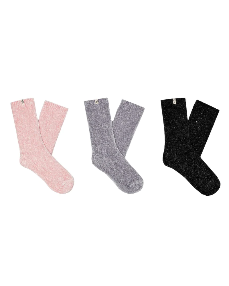 Leda Sparkle 3 Pack, Ice Pink/Black/Metal Grey