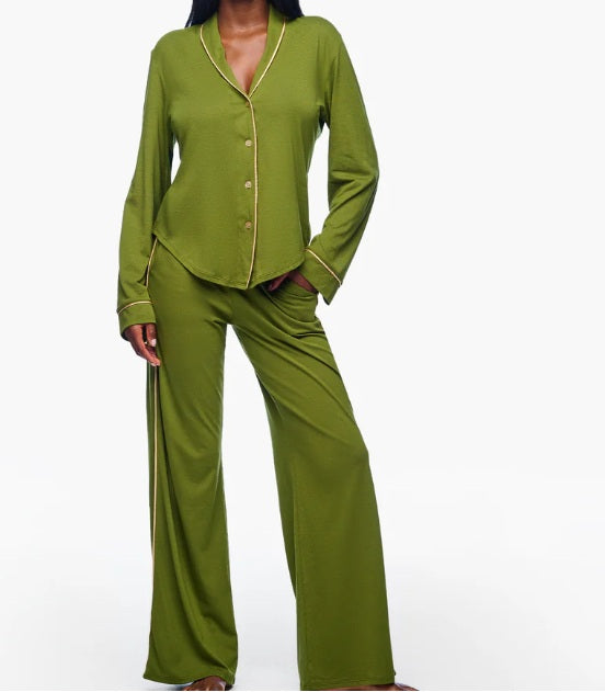 COSABELLA Pima Lusso Long Sleeve Top & Pant Pajama Set