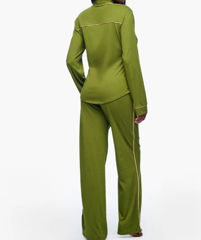 COSABELLA Pima Lusso Long Sleeve Top & Pant Pajama Set