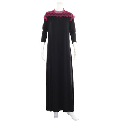 Rosella Neck Shoulder Lace Nightgown, Pink, Ocean Blue