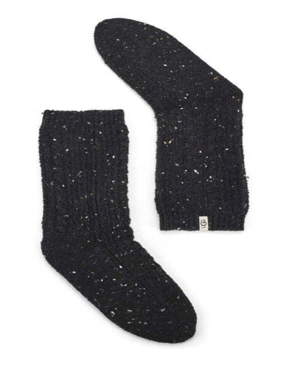 UGG Radell Cable Knit Sock, Black Speckled