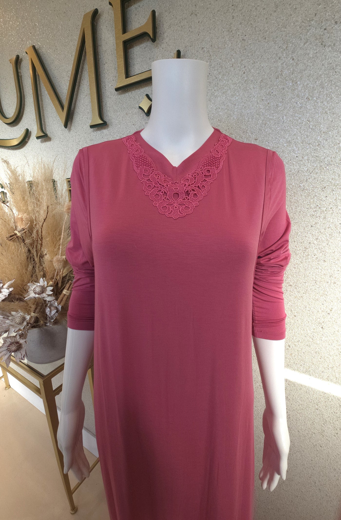 Rosella Jumper Style Nursing Nightgown, Strawberry