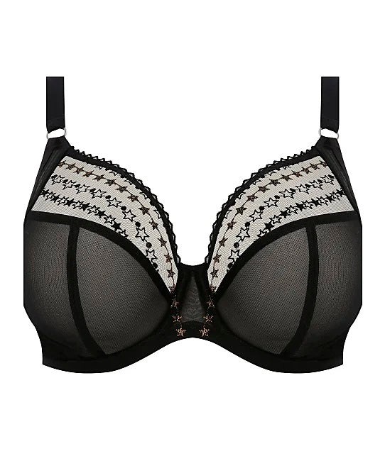 Elomi Matilda Underwire Plunge Star Bra , Black