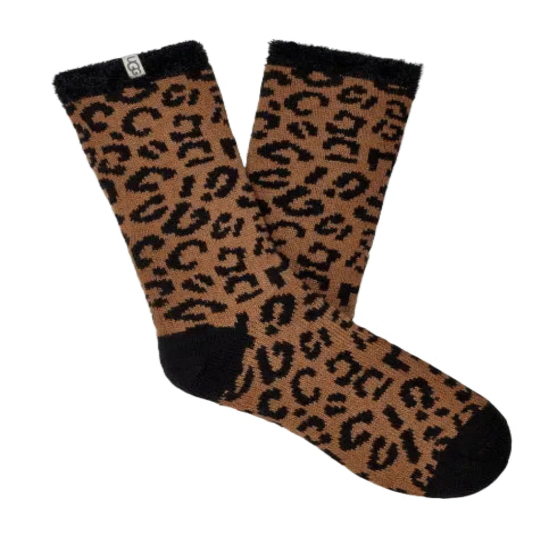 UGG Josephine Fleece Lined Sock, Cedar Leopard