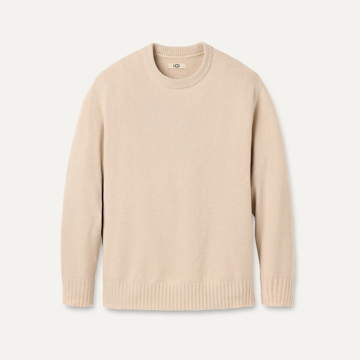 UGG W Riz Oversized Crewneck Top Lite, Sand
