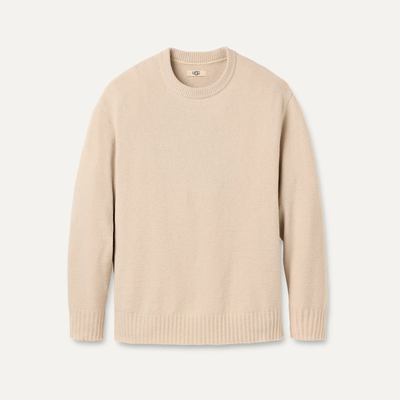 UGG W Riz Oversized Crewneck Top Lite, Sand