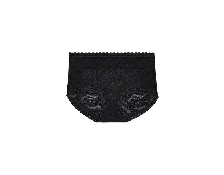 Wacoal Women's High Profile High-Cut Lace Underwear Panty, Black