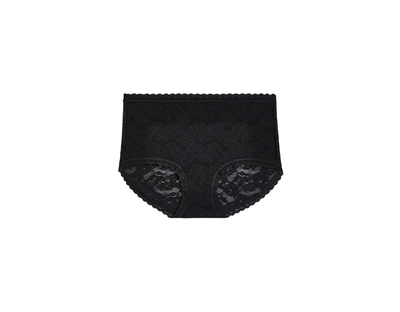 Wacoal Women's High Profile High-Cut Lace Underwear Panty, Black