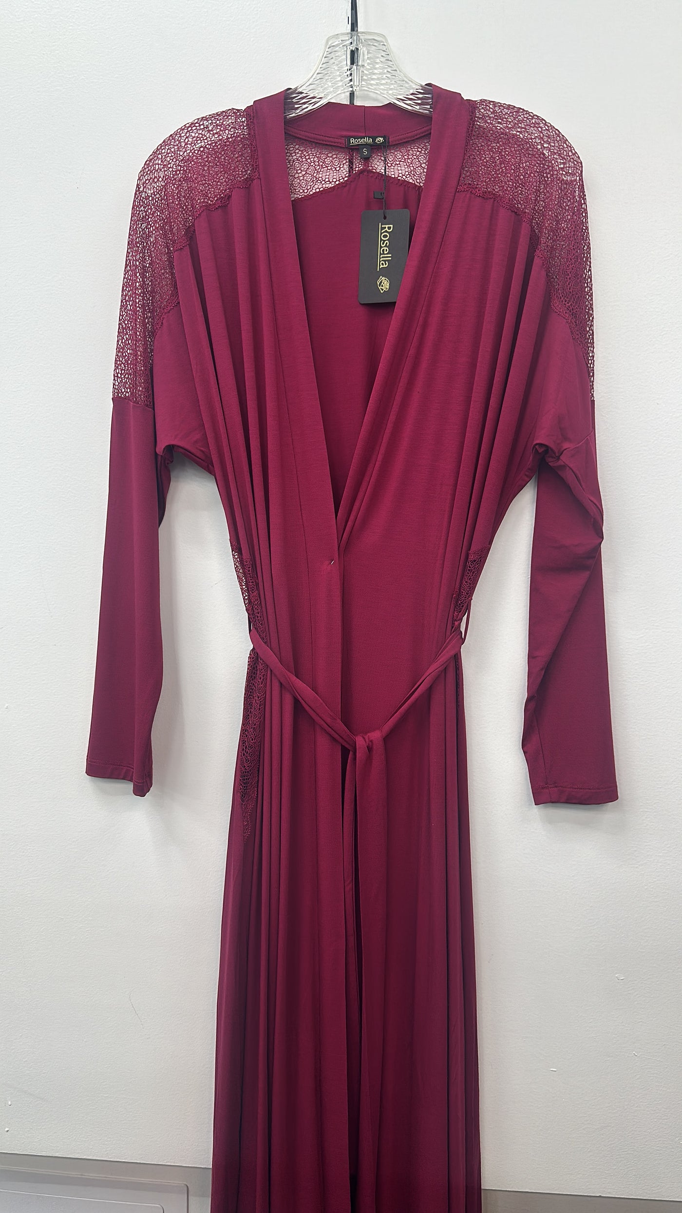 Rosella , Lace on Shoulder Wrap, Chili 72