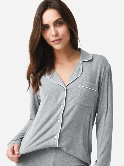 UGG Lenon Pajamas Set, Heather Grey