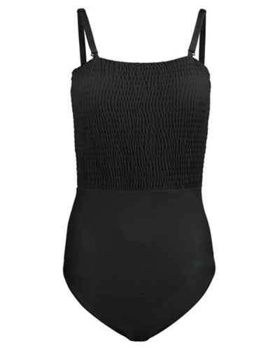 Manteau Aqua Sheared Bathing Swimsuit, Black.