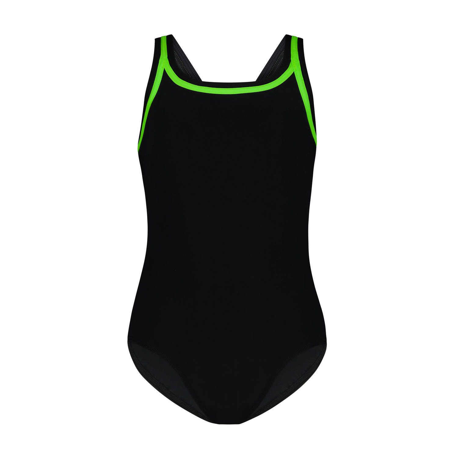 Flamingo Teen Swim Suit, Black/Neon