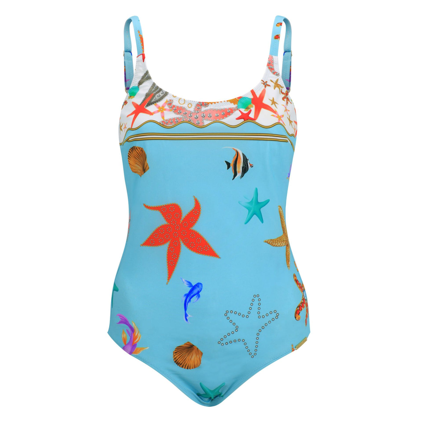 Furstenberg Underwire Swimsuit , Turkis Bunt Ocean Blue