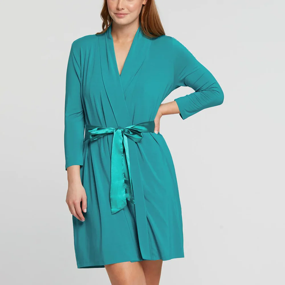 Fleur't Iconic Robe with Silk Ties  620, Key West