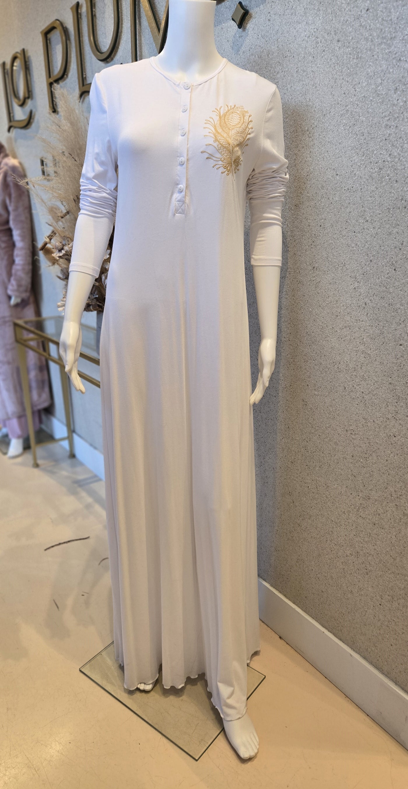 Rosella Nightgown with Embroidery.