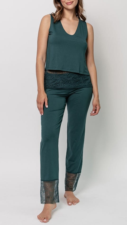 Oh ZUZA! Lace Pajamas Set , Green