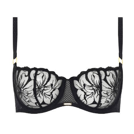 Chantelle  Lace Demi Cup Bra , Black