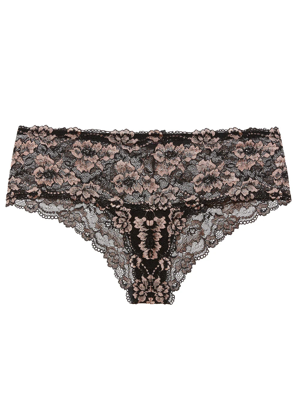 Cosabella Savona High Waisted Brief, Black/Mandarin