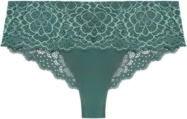 Simone Perèle CARESSE Boyshort, Vert Boreal