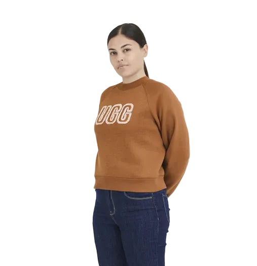 UGG Women's Logo Crewneck, Chestnut