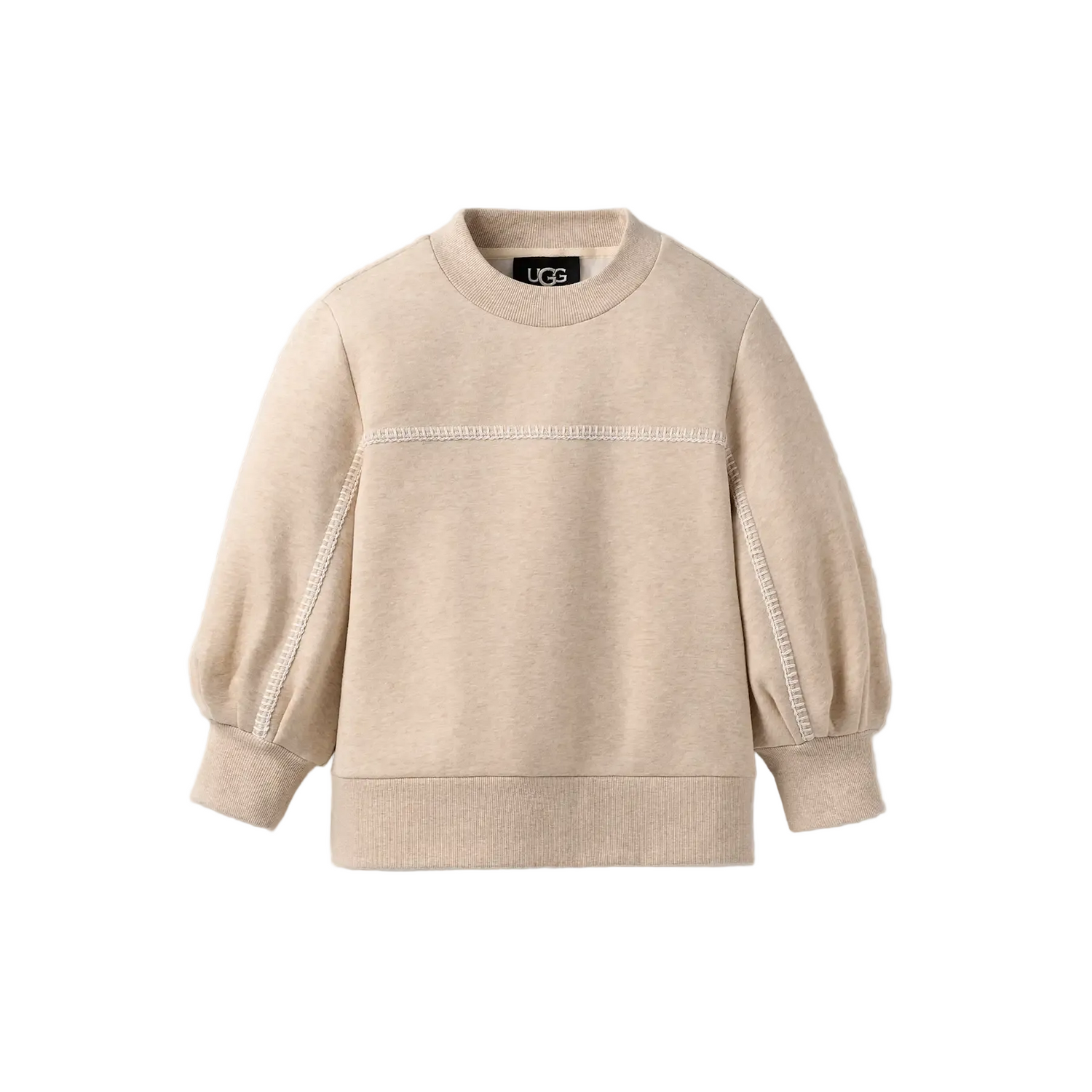 UGG Classic Puff Sleeve Top, Sand Heather