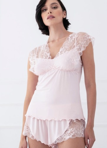 Lace Pajama Set, Light Rose 18