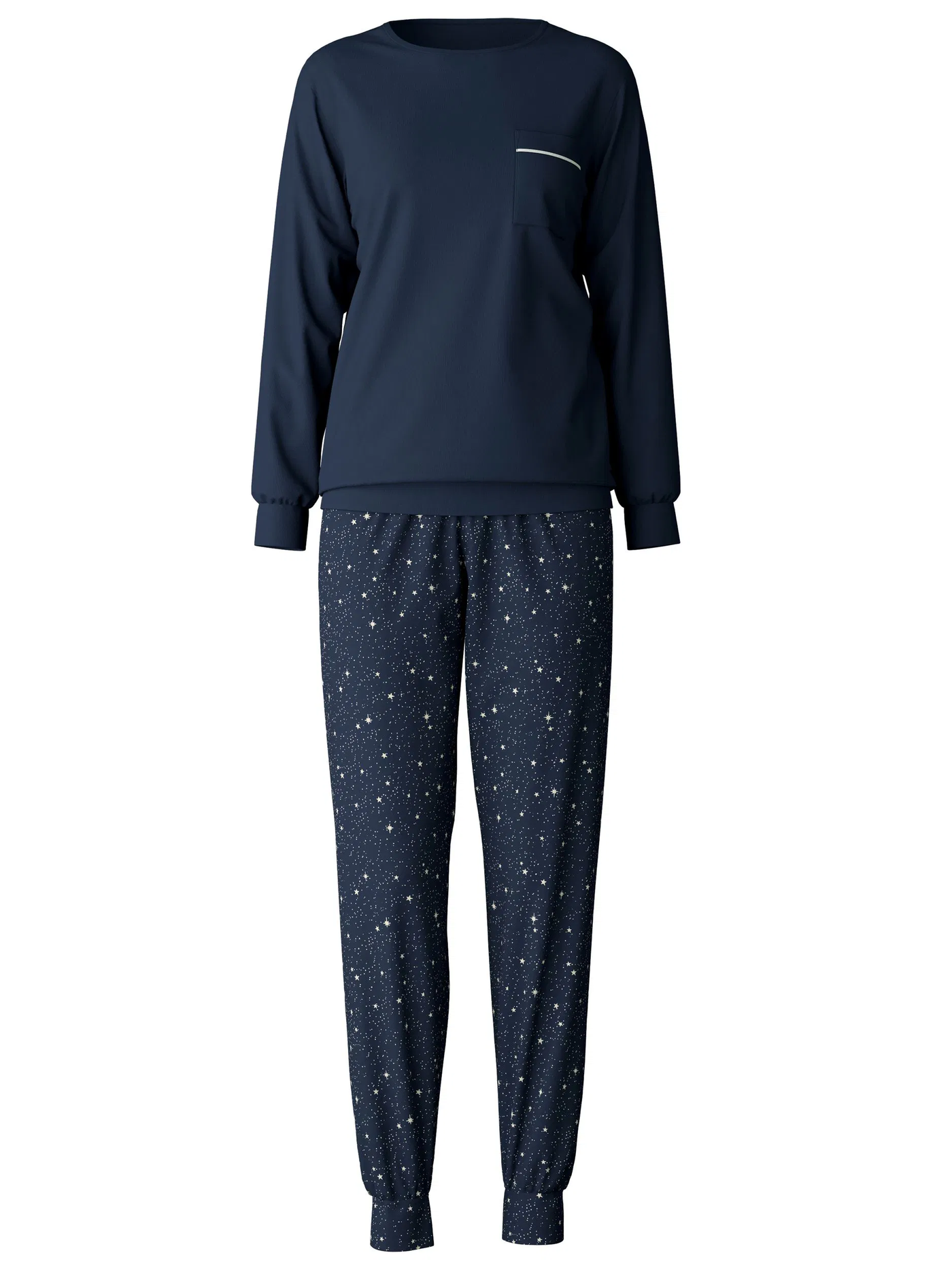 Calida Sweet Dreams Pajama with Cuff, Navy