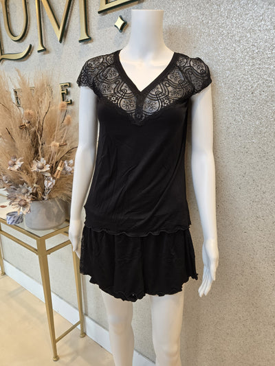 OH! ZUZA Short Pajamas Set w Lace