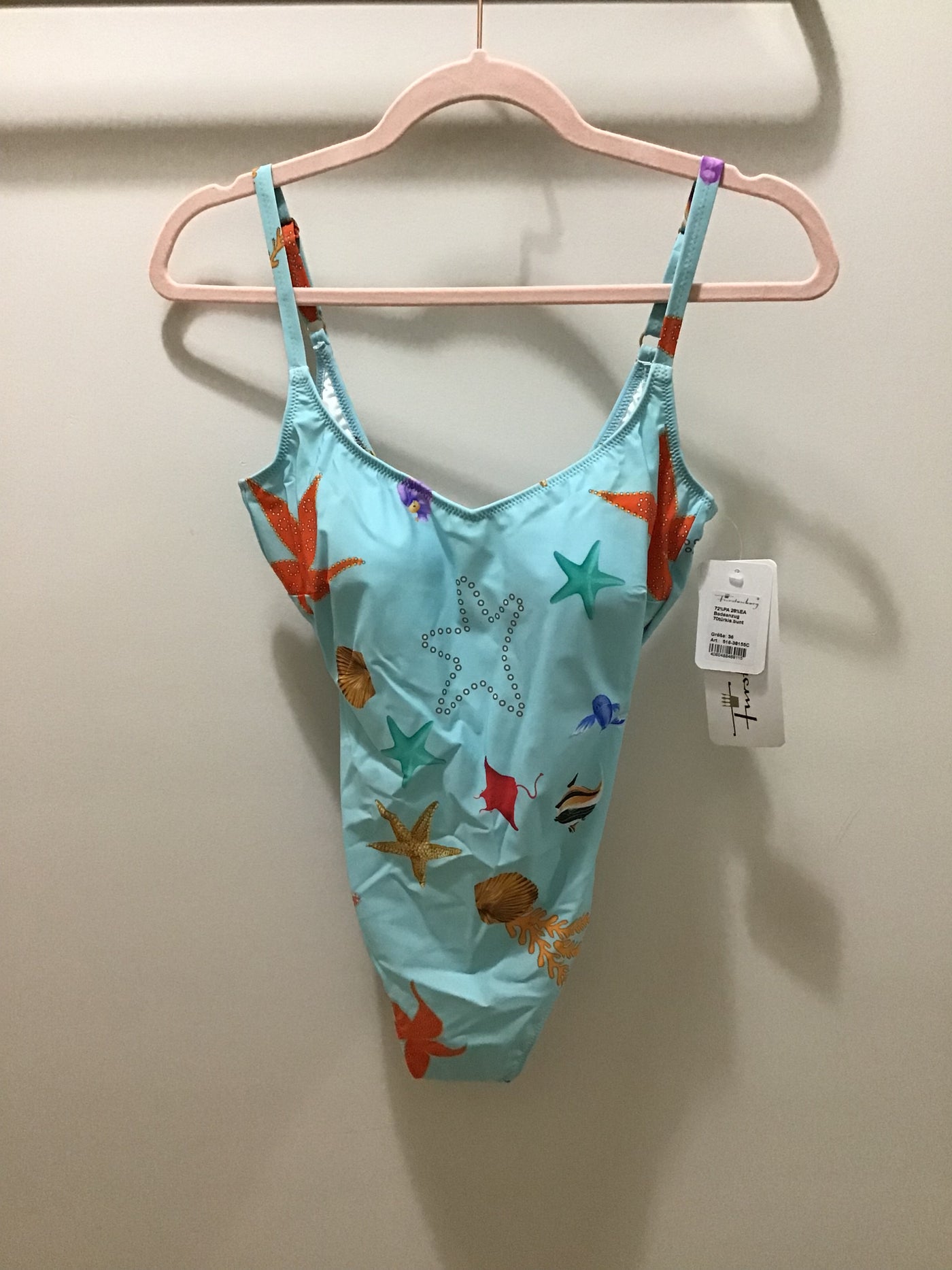 Furstenberg Swimsuit, Turkis Bunt Ocean Blue