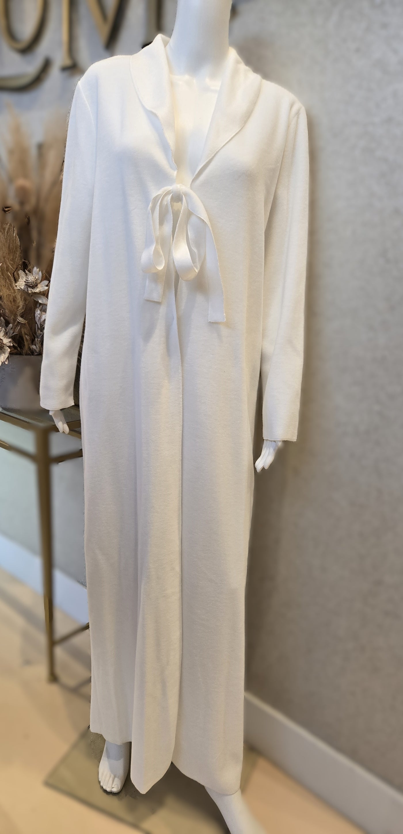 Eva B. Bitzer Fleece Morning Robe, Champagne