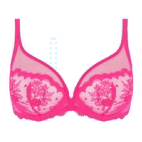 Simone Perele Saga Décolleté Plongeant Bra, 364 Raspberry
